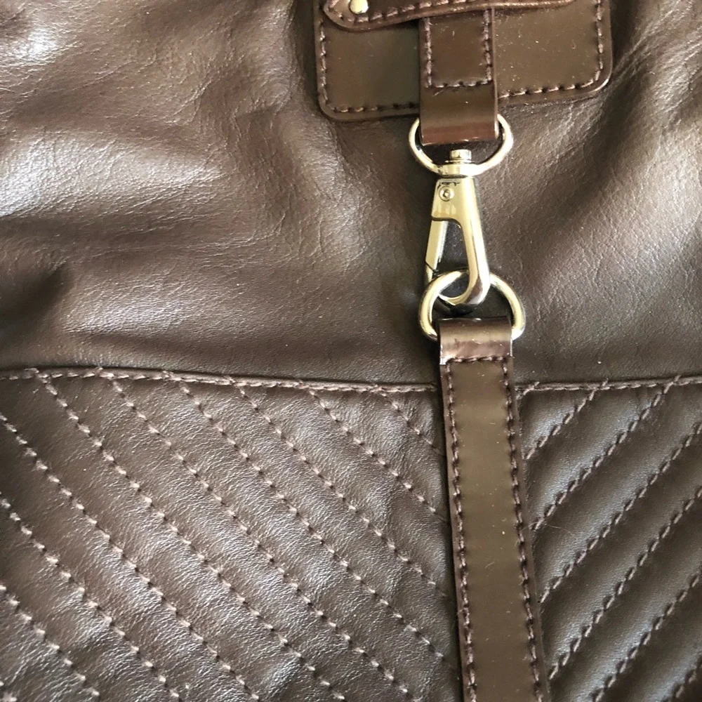 Via spiga brown leather cross body bag